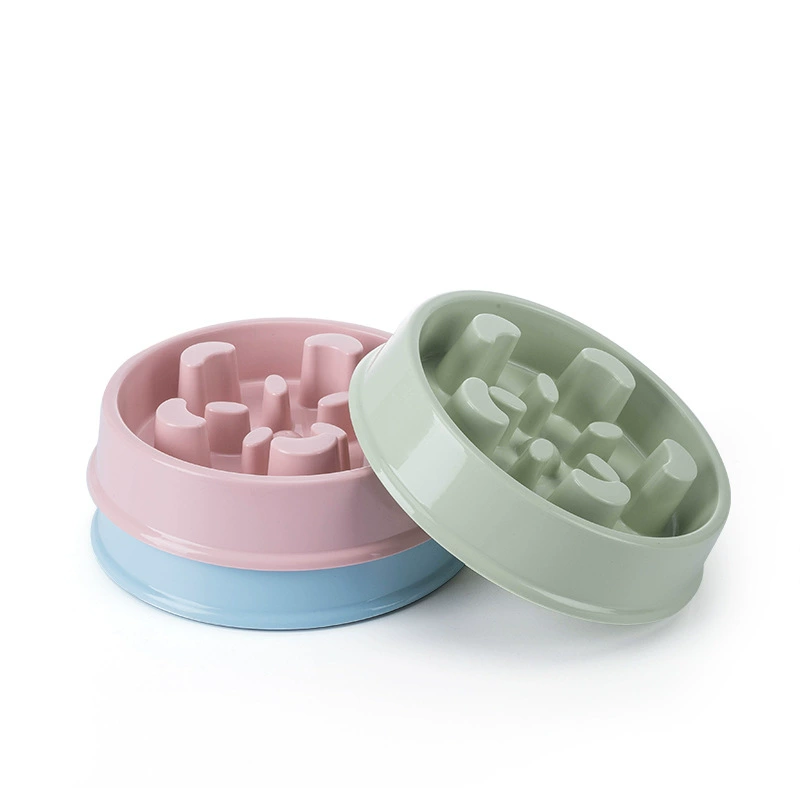 Оптовая оптовая продажа пластиковых лепестков для домашних животных Медленная пища миска для собак миска для собак