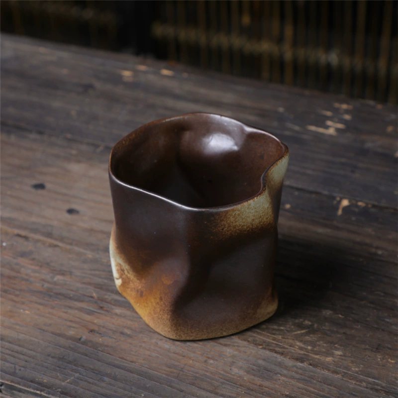 Alien ceramic cup high -value coffee cup retro Mark cup cross -border supply irregular cup rough pottery cup