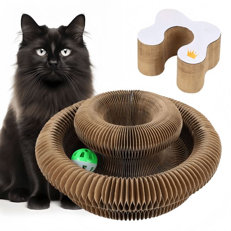 オルガン猫スクラッチボードの巣、耐摩耗性、欠けにくい猫のおもちゃ、退屈を和らげるための自己刺激、段ボール紙の爪とぎボード、猫の必需品|undefined
