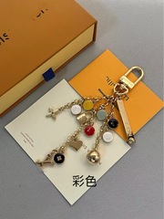 跨境新款圣诞节系列字母花环树袜子钥匙扣饰品铃铛彩虹背包挂饰