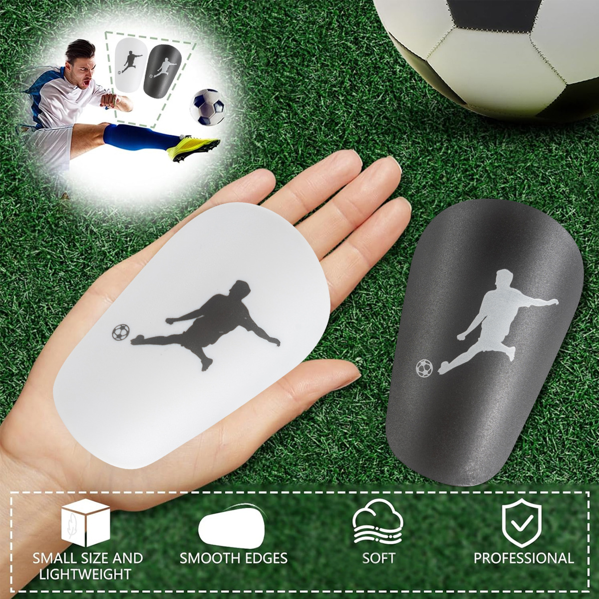 Football Shin Guard Children's and Adult Sports Protection Inserts