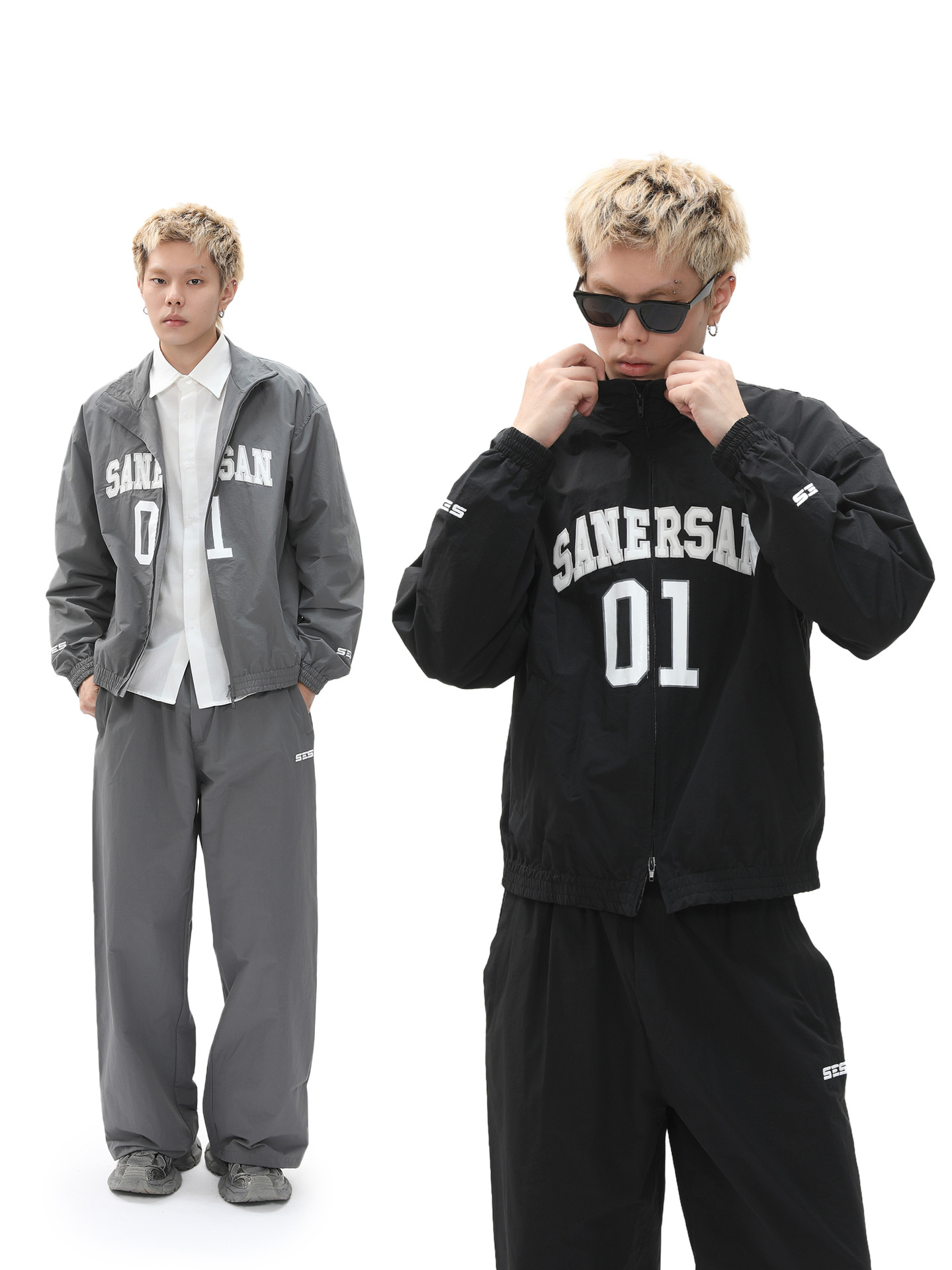 MTLCLOTHES Hombres| Estilo juvenil americano impresión de letras de tendencia de collar vertical función deportiva de moda casual