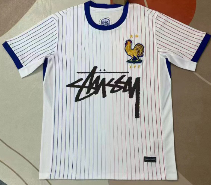 Stussy Jersey Brasil Flamengo Italia Edición conmemorativa Portugal París Francia Uniforme de fútbol