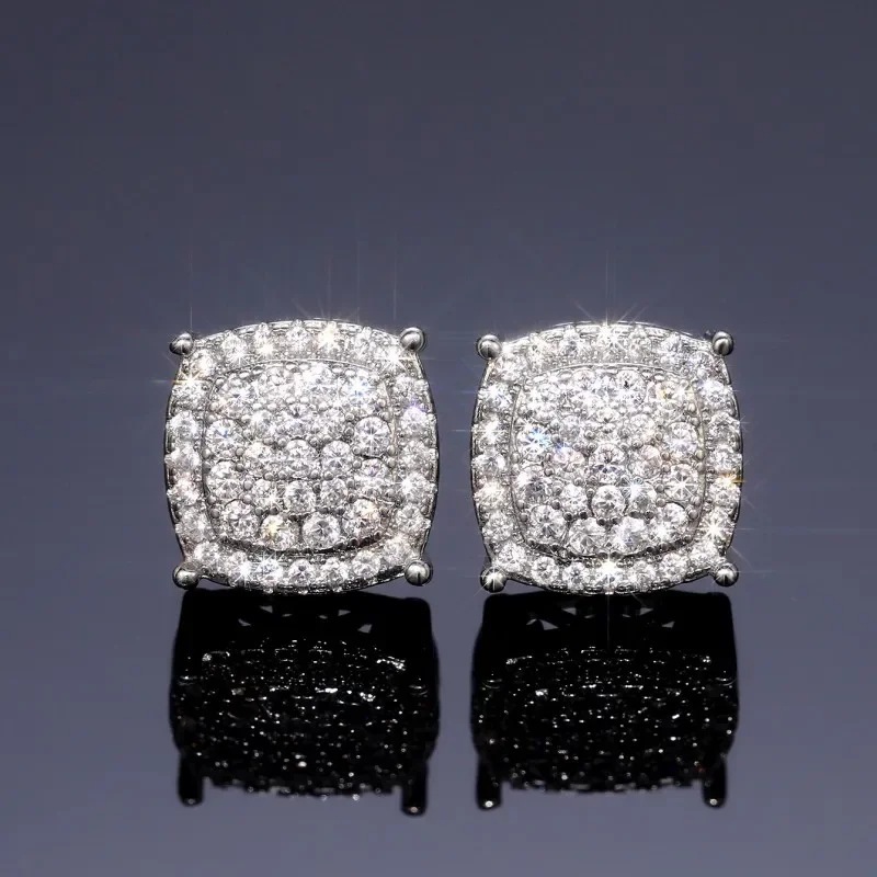 Cool Men’s Stud Earrings, Minimalist Stainless Steel Ear Studs_voghion.com