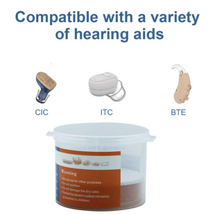 Popular hearing aid drying cake orange silicone desiccant moisture-proof cochlear implant drying box
