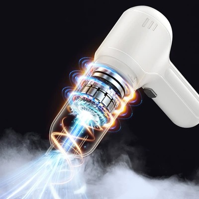 Car Vacuum Cleaner Car Wireless Charging Suction and Blow Dual-Purpose Household Mini Handheld Car High Power Vacuum Cleaner