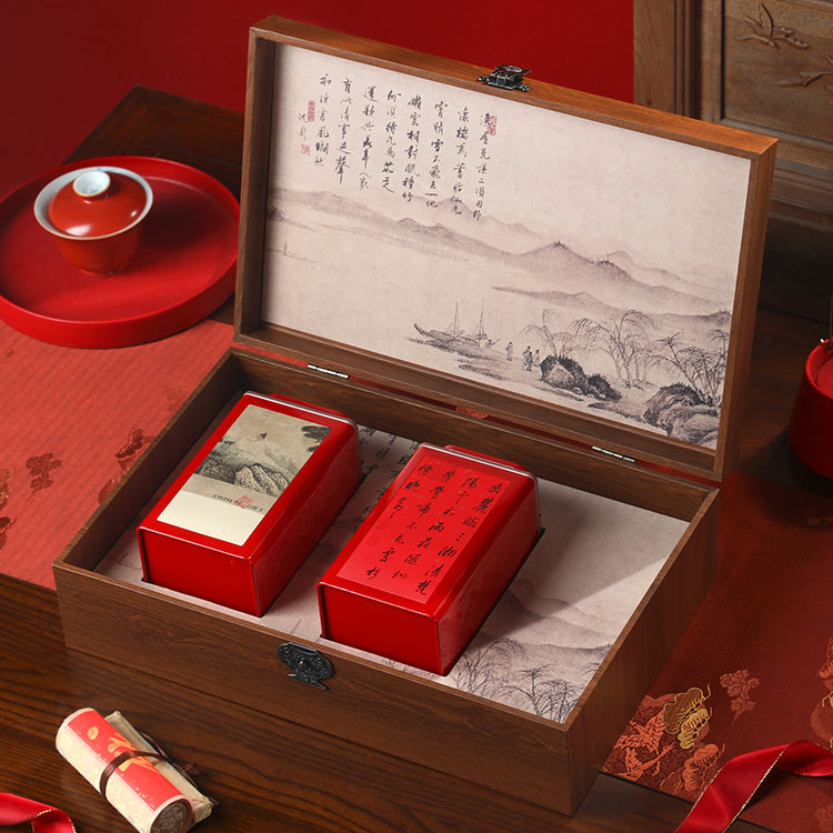 高档古树野生红茶包装盒空盒大红袍金骏眉包装盒茶叶礼盒装空盒子