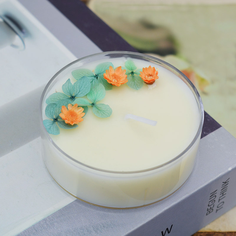 Bougie d'aromathérapie longue durée, parfum floral éternel, rose séchée, style créatif et intemporel, fabriquée à la main._voghion.com