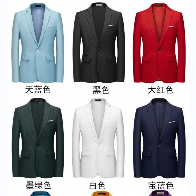 Wholesale Men's Business Casual Single-Piece Blazer, Thick Formal Jacket, Korean Style Slim Fit Office Foreign Trade Suit for Men Wholesale Men's Business Casual Single-Piece Blazer, Thick Formal Jacket, Korean Style Slim Fit Office Foreign Trade Suit for Men