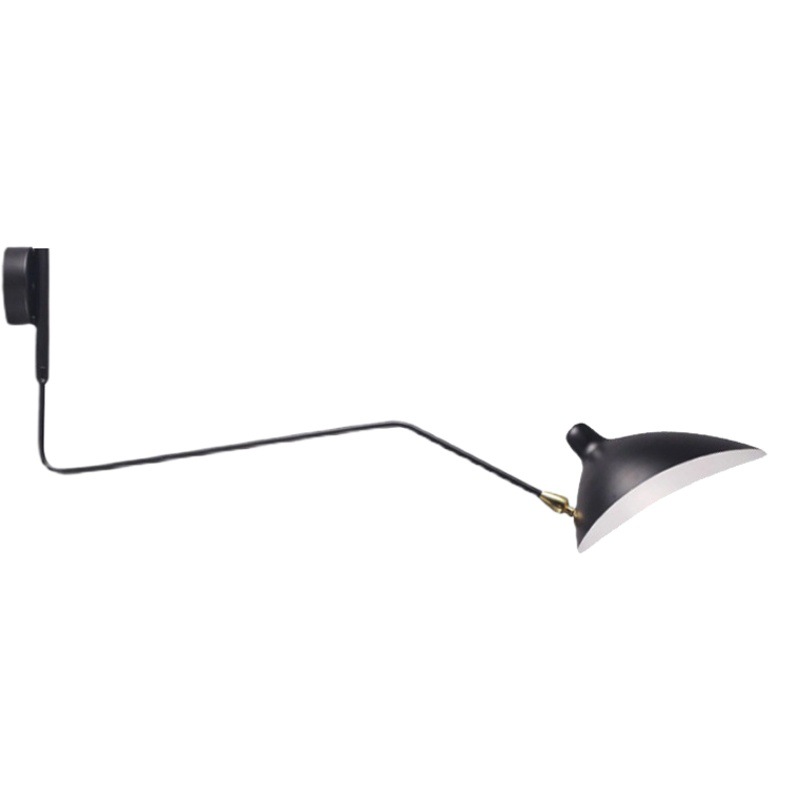 Diseñador creativo al por mayor brazo oscilante brazo largo lámpara de pared con dientes y garras de baile araña oscilante lámpara de pared de pico de pato de hierro moderno