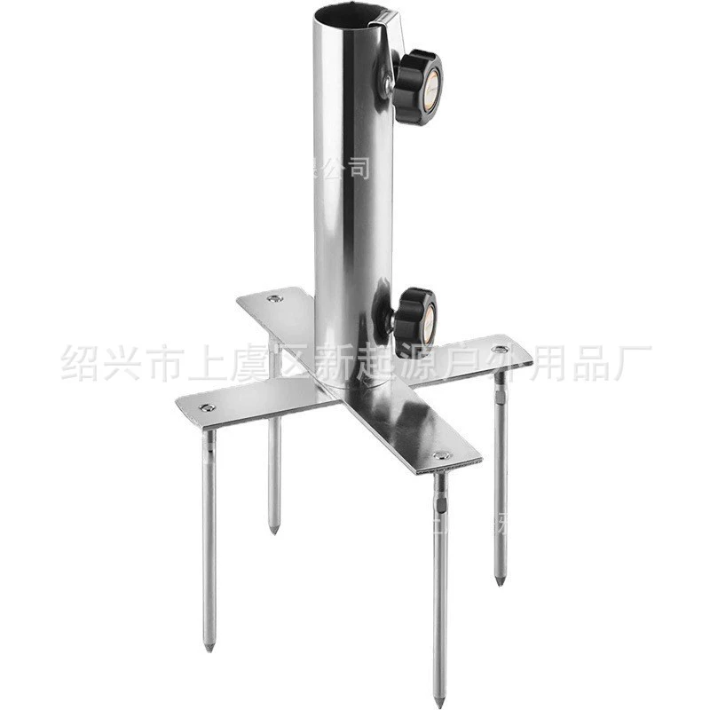 Трансграничный в наличии открытый пляжный зонтик с фиксированной опорой съемный пляжный зонтик якорь тяжелый металлический песчаный якорь