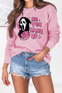 Independent station cross-border NO YOU HANG UP women's round neck Wansheng casual long sleeve ebay European and American fashion sweater