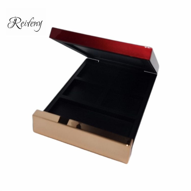 Explosions big brand with magnetic four-color eye shadow box 4-color 5-grid eye shadow box packaging material Shell Factory Direct flip with mirror