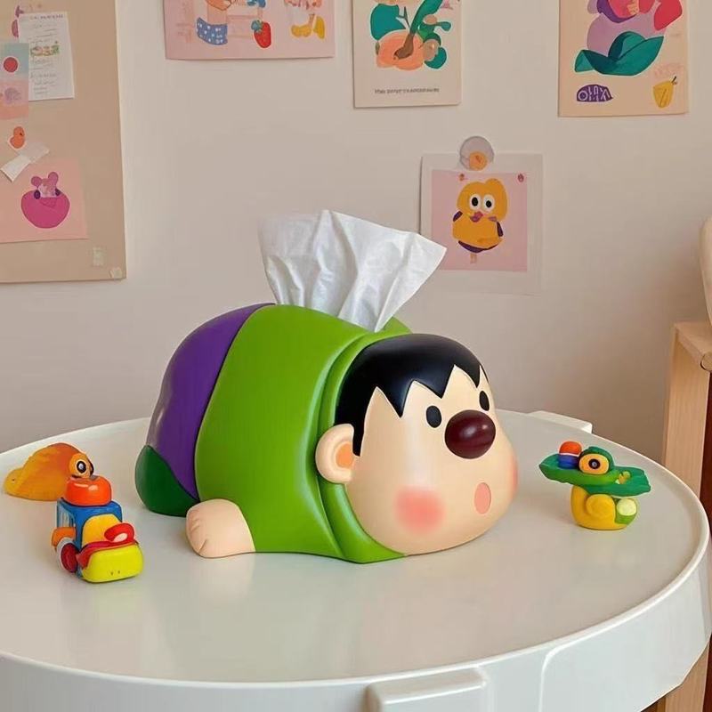 かわいいファットタイガーティッシュボックス装飾品子供用ティッシュボックスクリエイティブ寝室の装飾リビングルーム玄関テーブル装飾ギフト|undefined