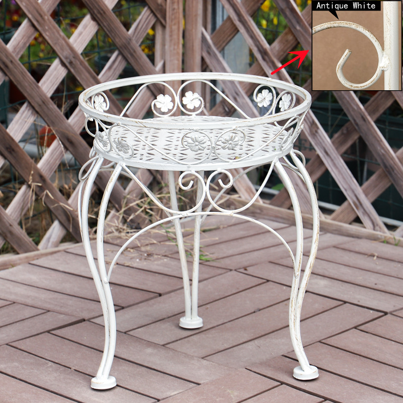 花棚棚棚棚シンプルなベランダの多層階段の植木鉢棚は古い鉄芸の花棚を作ります。