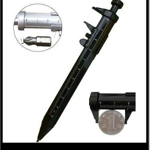 Tool ruler silver multi-functional 10cm measuring instrument, top measure mini short small ruler plastic vernier caliper