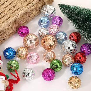 Cross Border Christmas Tree Decorations Foam Glass Ball Bar Wedding Decoration Laser Mirror Ball Reflective Disco Ball