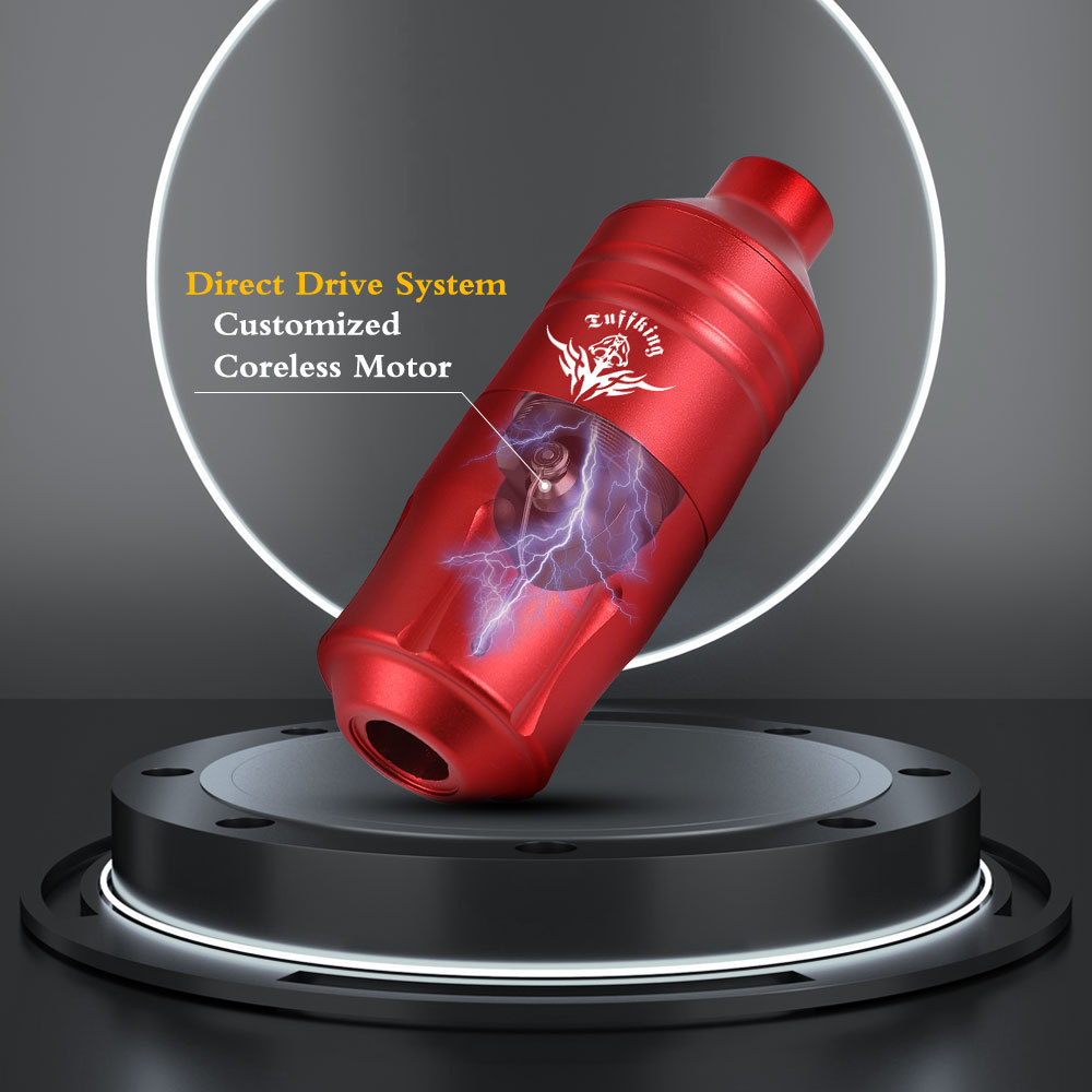 Tuffking diamante corto pluma tatuaje máquina tatuaje corto pluma DC cabeza pluma motor Herramienta tatuaje equipo