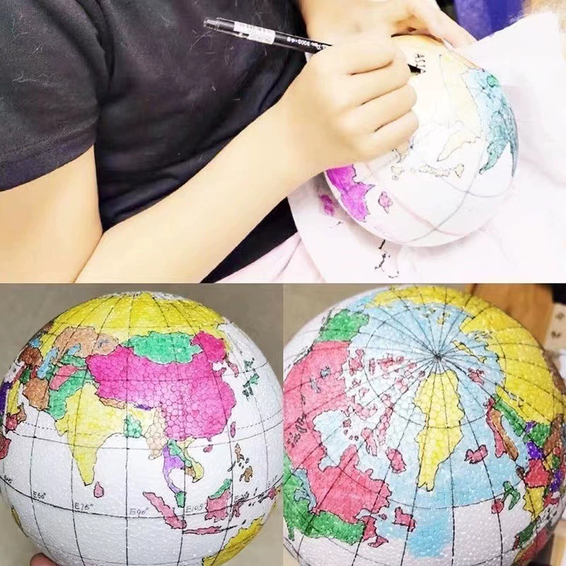 Круглый планетарный пенопластовый шар для детского сада, DIY