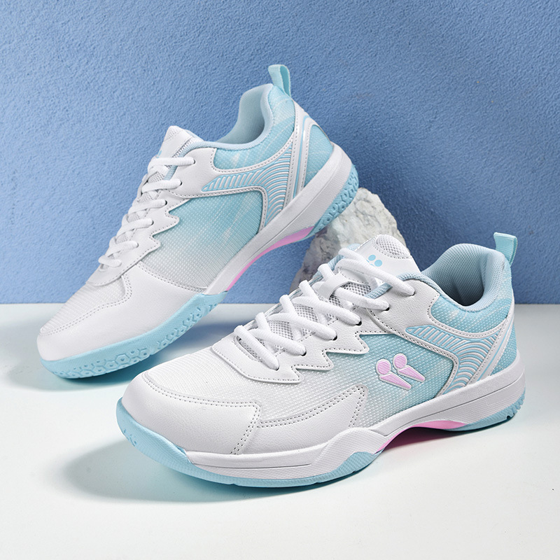 Zapatos de bádminton de malla transfronteriza, zapatos de entrenamiento para hombres y mujeres, zapatos deportivos respirables antideslizantes y antideslizantes