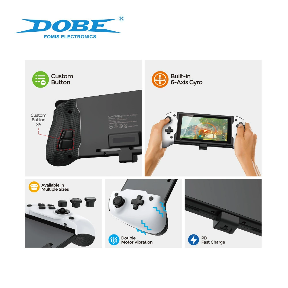 2022 DOBE TNS-1201 joypad For Nintend switch oled console in-line handle suitable 6-Axis Gyro  plug and play  with storage bag