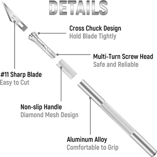 Mobile phone film engraving knife model making tool aluminum rod art knife neutral manual engraving knife woodworking pen knife wholesale