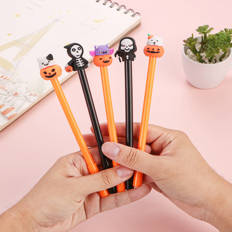 Cartoon gel pen Halloween gift student prize writing tool water pen cute shape sign pen wholesale Cartoon gel pen Halloween gift student prize writing tool water pen cute shape sign pen wholesale