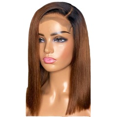速売通の新商品の欧米のかつらの女性の短い直髪の高温糸の化繊の頭カバーのpixie cut wigのかつら