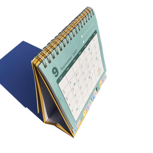 2025 New Year Environmentally Friendly Super-Sensitive Paper Desk Calendar Matte Pink Paper Desk Calendar Monthly Calendar Calendar Customized Bsci Certified Printing Factory