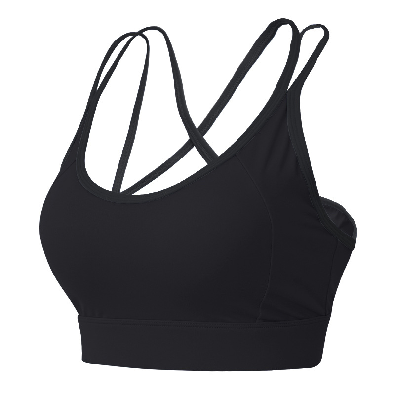 国境を越えた新しいスポーツブラ、耐衝撃ランニングヨガベスト、プッシュアップ一体型プロピラティスブラ