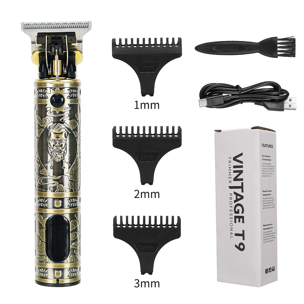 Corte de pelo eléctrico transfronterizo al por mayor retrógrado tallado impulsor eléctrico cabeza baldía de aceite impulsor eléctrico cortadora de plástico afeitar