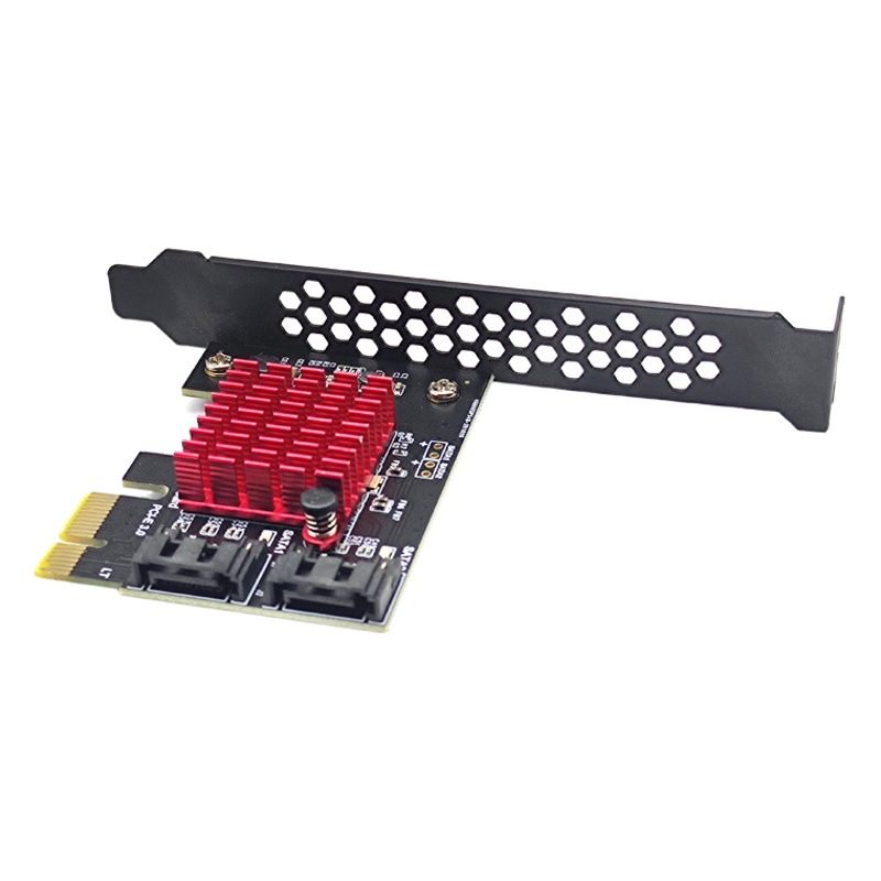 PCI-E 1X GEN3 a sata3.0 Tarjeta de expansión de velocidad completa 2 puertos 6G expansión de transferencia IPFS Disco Duro JMS582