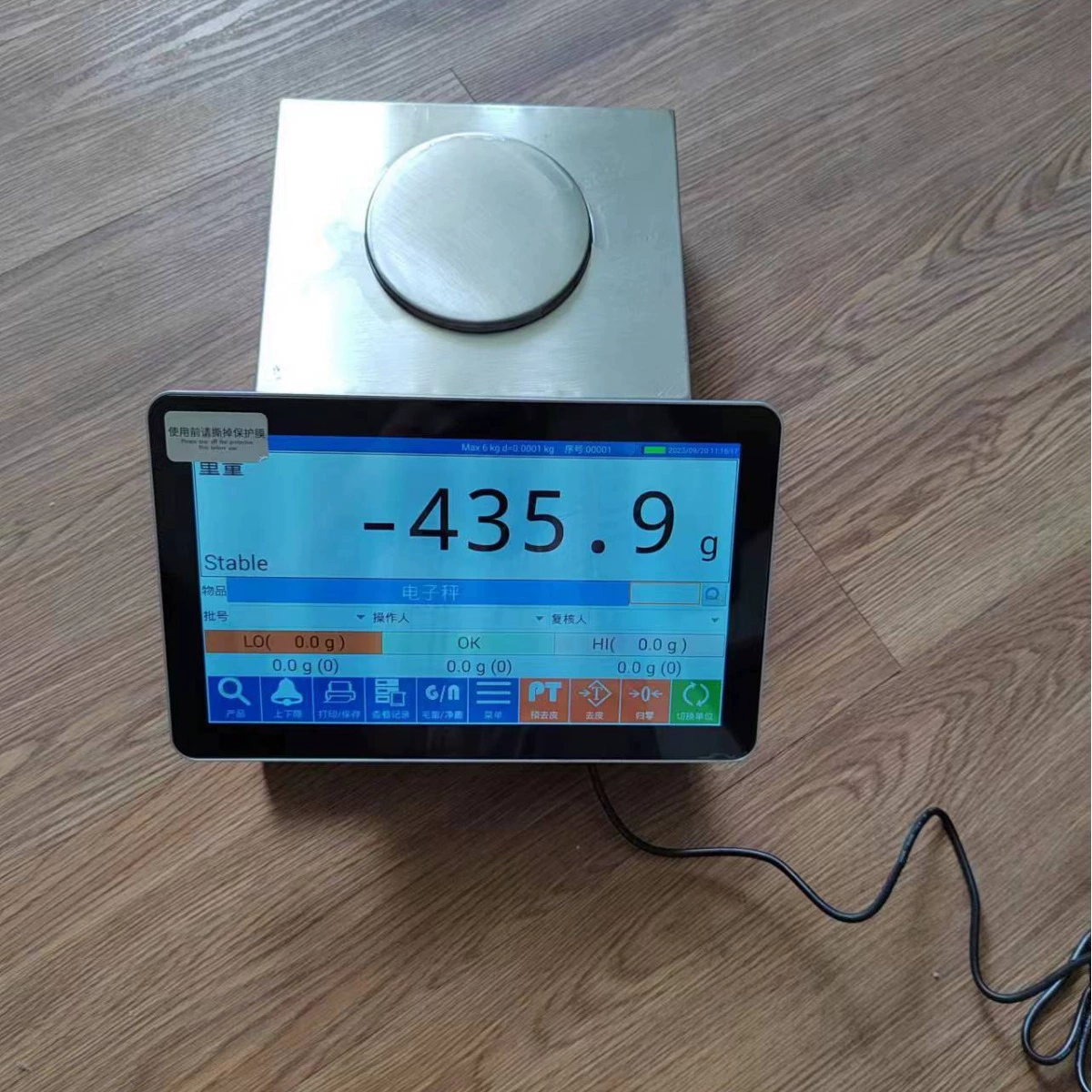 Интеллектуальные электронные весы с программным обеспечением отслеживания 600/0,01g 1000/0,01g 2000/0,01g