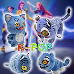 跨境猎魔女团毛绒玩具新品kpop demon hunters plush老虎玩偶公仔