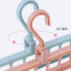 Multifunctional nine-hole clothes hanger household clothes hanger dormitory folding magic clothes hanger space saving bedroom storage artifact