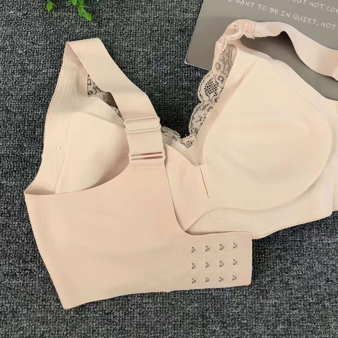 Nueva taza de látex sin marcas de alta calidad, chaleco de dama sin anillo de acero, bra de yoga, ropa interior deportiva, mujer al por mayor