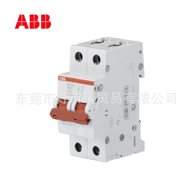 ABB微型断路器小型隔离开关SD202/1620253240506380100空气