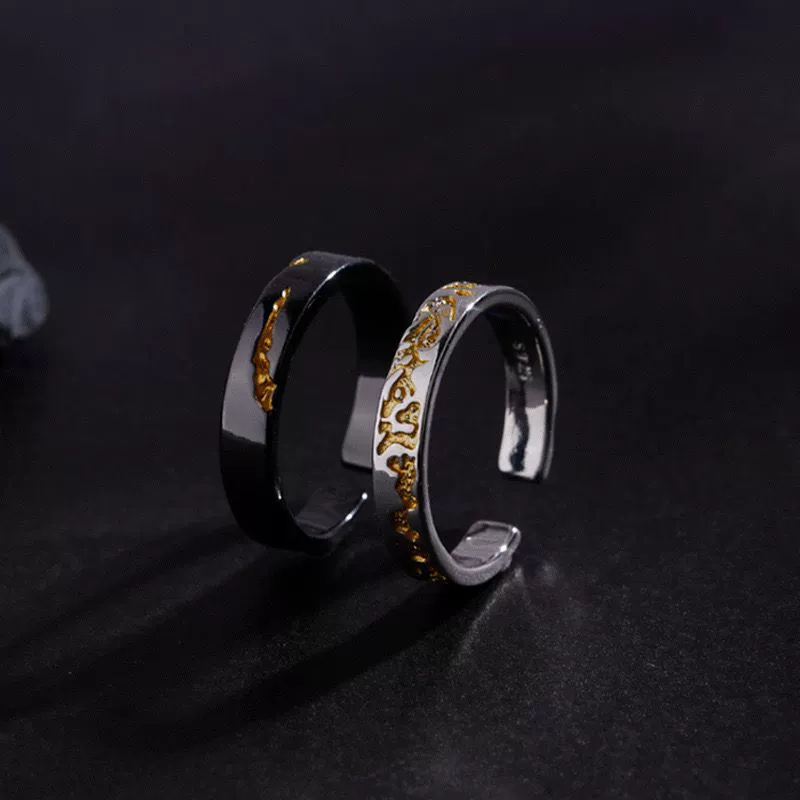 Новое золотое кольцо мужского высокого уровня чувство дикого легкого роскоши нерегулярной текстуры моды указательный палец мужской кольцо отверстие