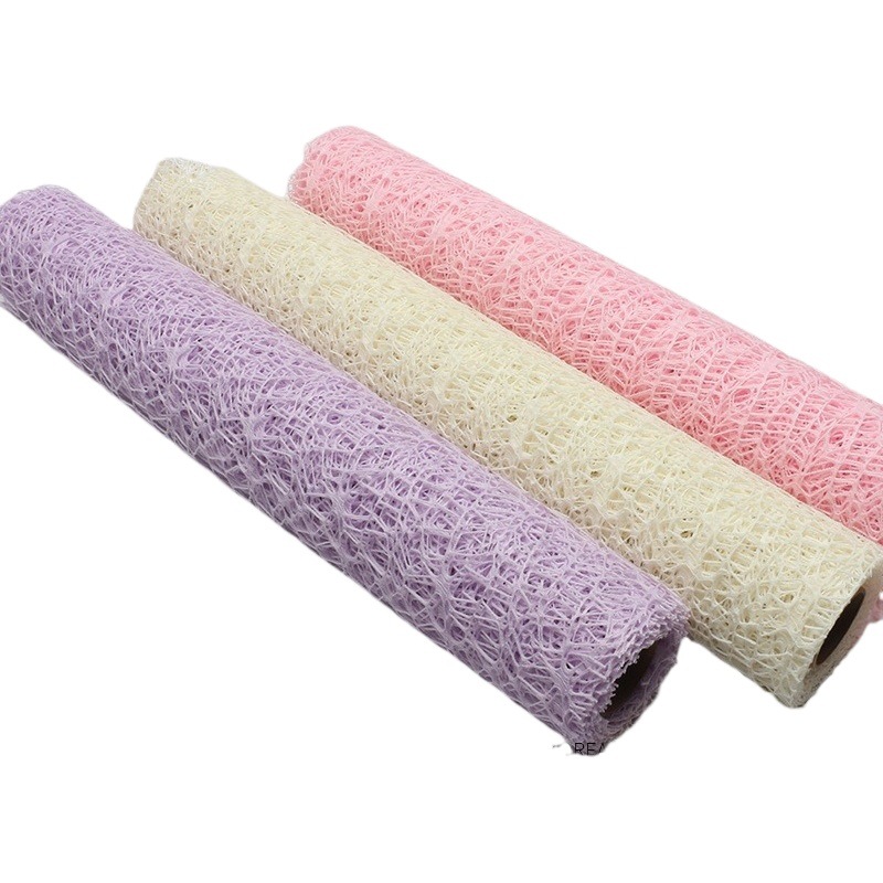 Coreano jacquard neto flor papel de embalaje Rosa material fábrica al por mayor tienda ramo floral gasa
