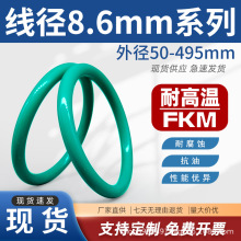 氟胶O型圈密封圈耐油O型圈线径8.6mm*外径50-495mmO型橡胶密封圈