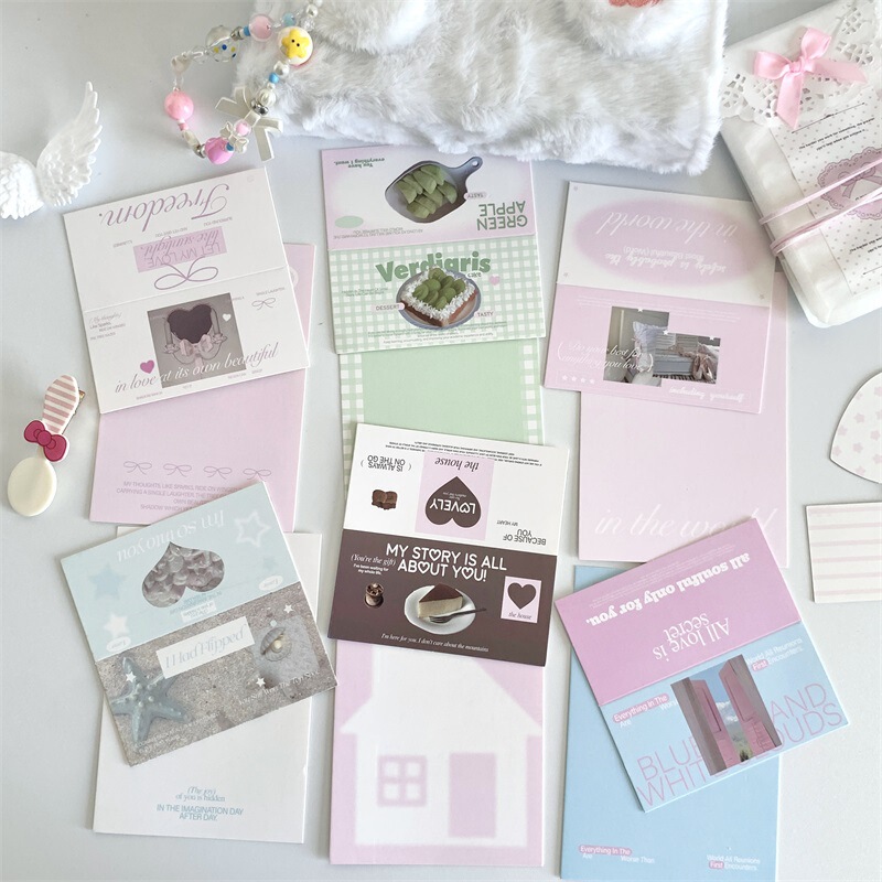 Ins Korean Card Head Card Back Packaging Base Card Korean Packaging Out Card Protection Jewelry Baking Gift Packaging Card