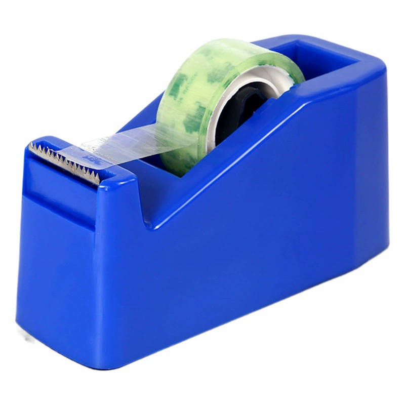 Huajie прозрачный держатель ленты, резак для ленты, производитель пластика, оптовая продажа, упаковочная лента, стол, небольшой держатель ленты