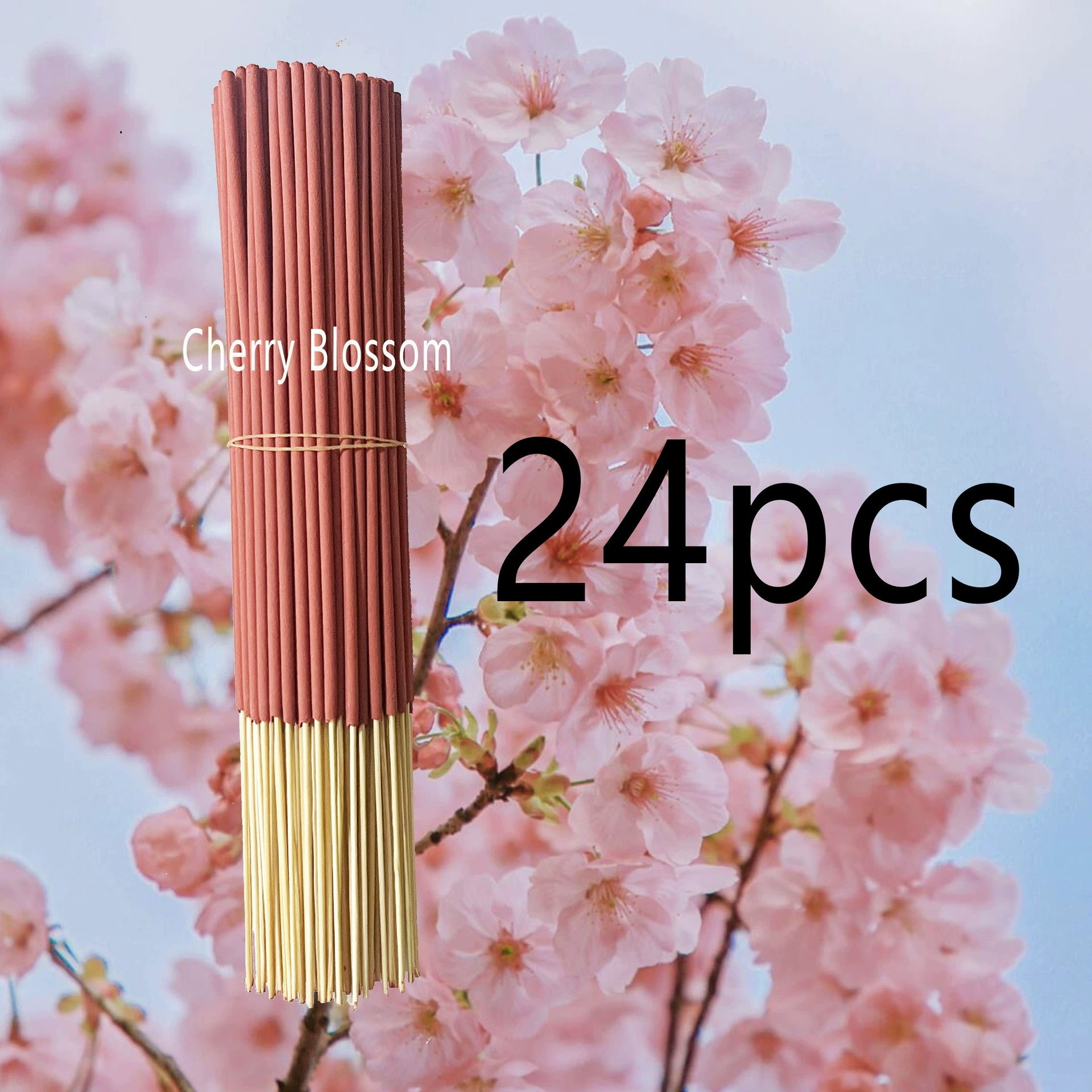 24/73/170 aromatherapy sticks, cross-border household bamboo stick incense, various flavors, optional quantity, can be customized with temu labeling