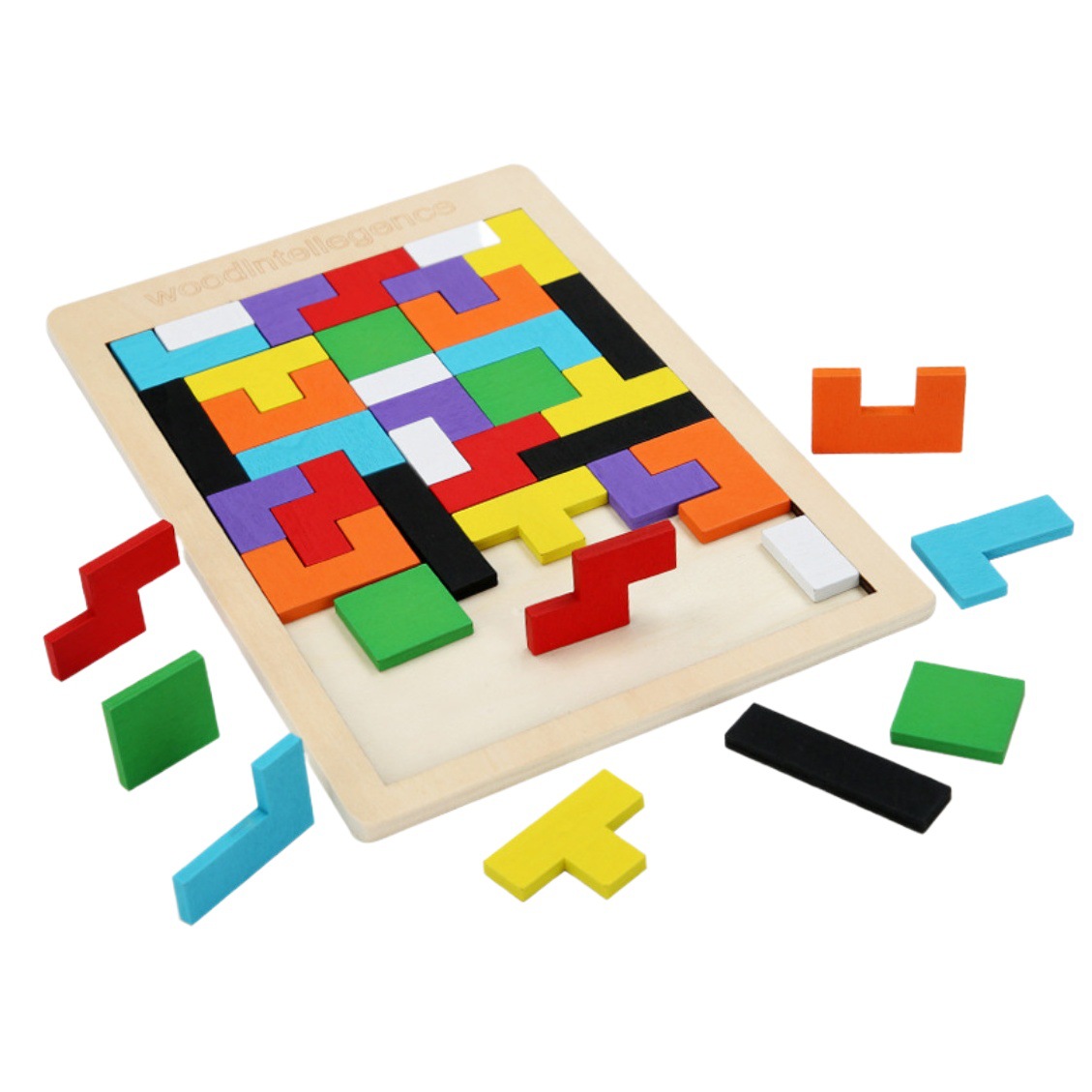 Los niños de educación temprana juguetes educativos Luban bloqueo Soma bloques cubo Tetris 3D rompecabezas