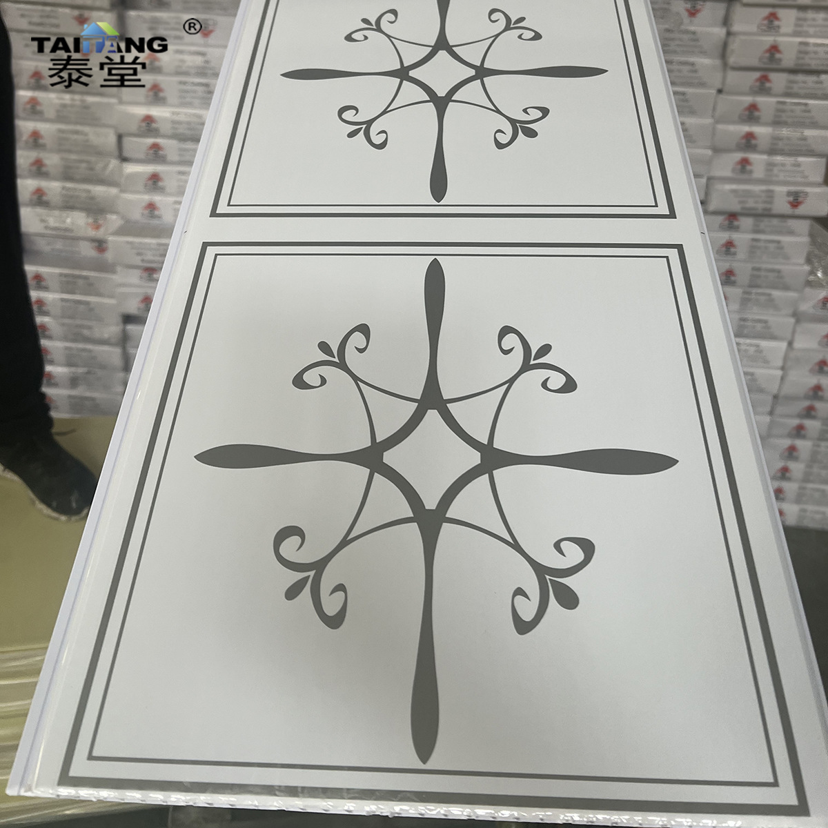 200X8X5950Mm Filipinas Pvc panel de pared interior impermeable Pvc techo mate