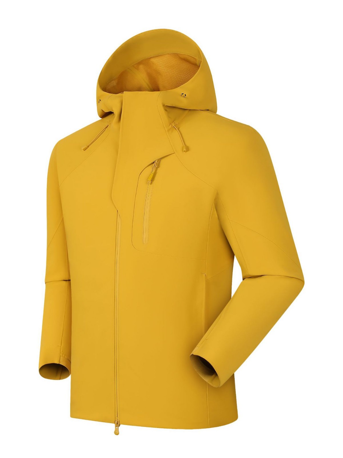 Chaqueta Softshell Térmica de Montaña de Poliéster Impermeable para Senderismo