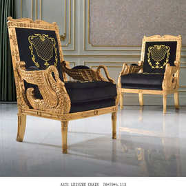 工厂定制法式休闲椅家具天鹅造型沙发欧式宫廷别墅大宅奢华家具