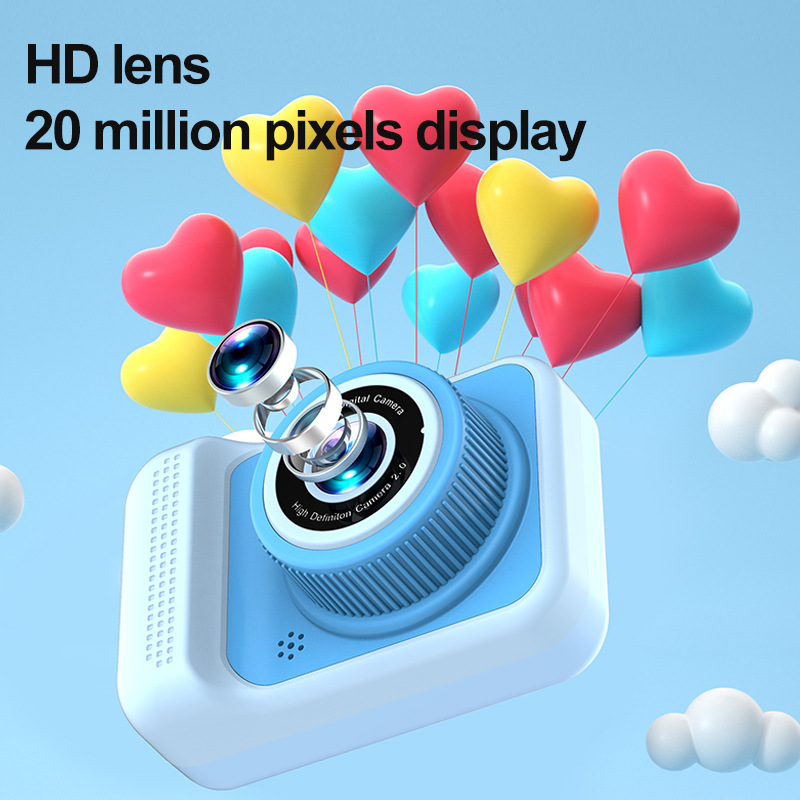 Transfronterizo Q1 nuevo mini cámara digital infantil 2000W píxeles HD doble cámara de vídeo puede tomar fotos