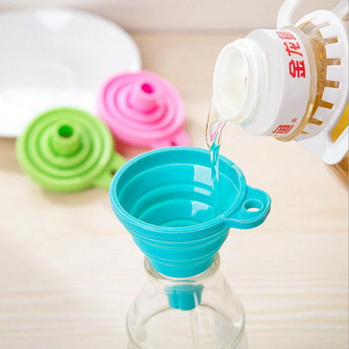 Telescopic Long Neck Kitchen Folding Candy Color Household Liquid Dose Oil Grid 