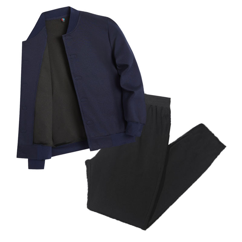 Dark blue + black pants / M